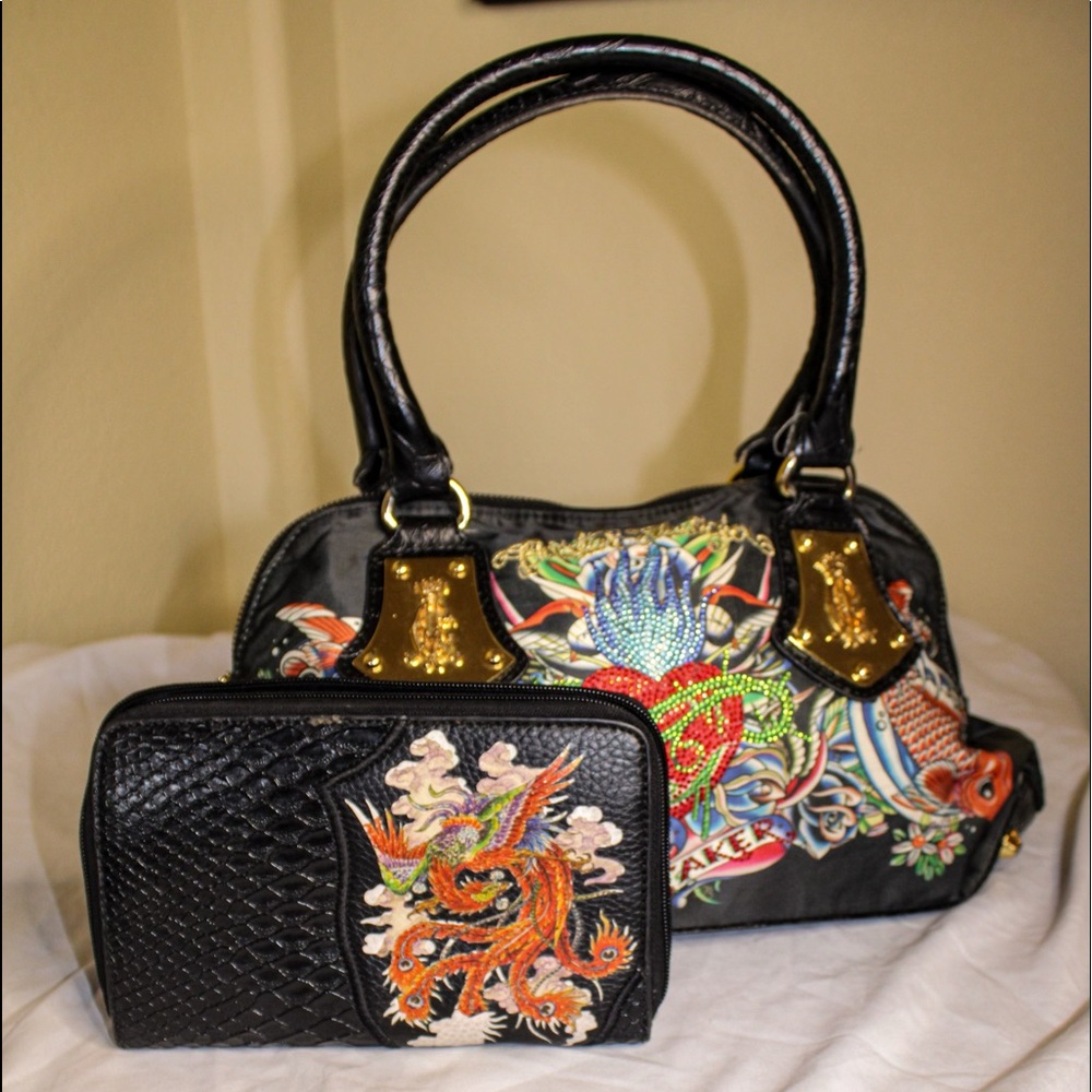 Ed Hardy Purse and wallet